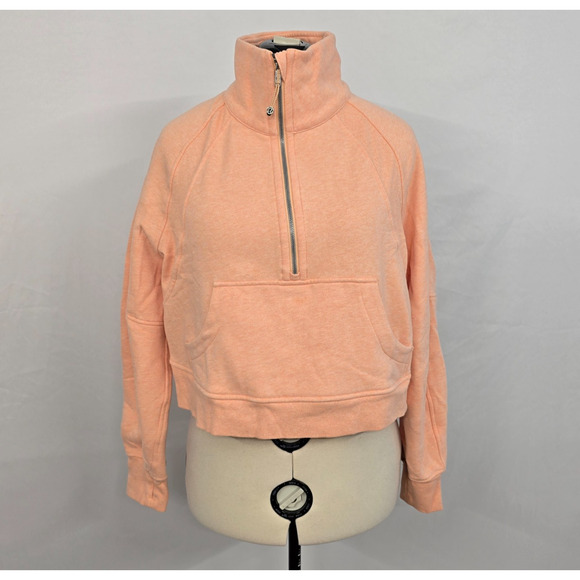 Lululemon Tops - Lululemon Scuba Oversized Funnel Neck Half Zip Women's M / L Rock Melon